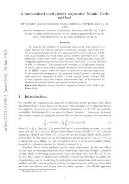 A randomized multi-index sequential Monte Carlo method