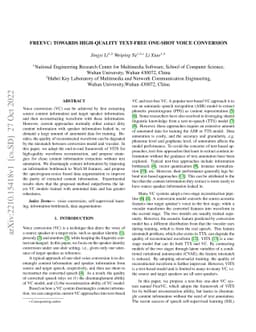 FreeVC: Towards High-Quality Text-Free One-Shot Voice Conversion