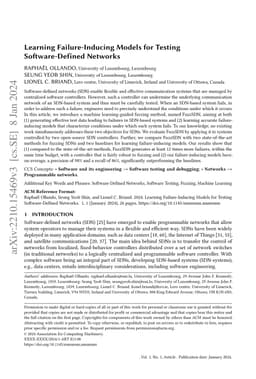 Learning Failure-Inducing Models for Testing Software-Defined Networks