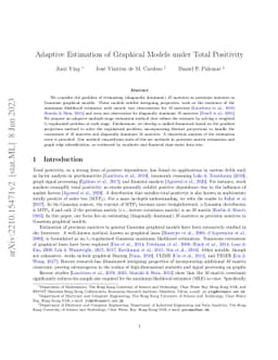 Adaptive Estimation of Graphical Models under Total Positivity