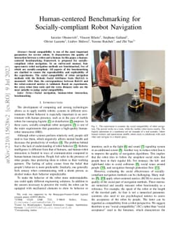 Human-centered Benchmarking for Socially-compliant Robot Navigation