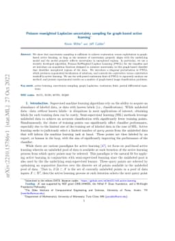 Poisson Reweighted Laplacian Uncertainty Sampling for Graph-based Active
  Learning