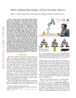 RISO: Combining Rigid Grippers with Soft Switchable Adhesives