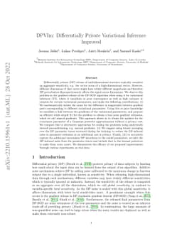 DPVIm: Differentially Private Variational Inference Improved