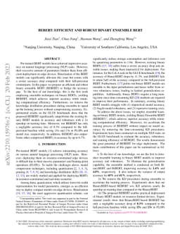 BEBERT: Efficient and Robust Binary Ensemble BERT