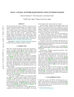 NNSVS: A Neural Network-Based Singing Voice Synthesis Toolkit