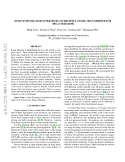 Semi-UFormer: Semi-supervised Uncertainty-aware Transformer for Image
  Dehazing