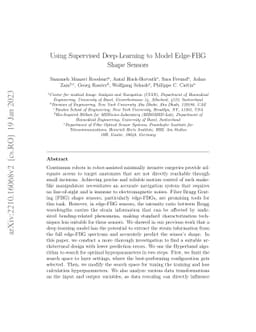 Using Supervised Deep-Learning to Model Edge-FBG Shape Sensors