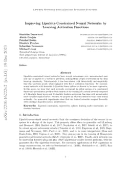 Improving Lipschitz-Constrained Neural Networks by Learning Activation
  Functions