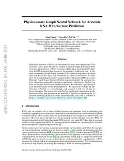 Physics-aware Graph Neural Network for Accurate RNA 3D Structure
  Prediction