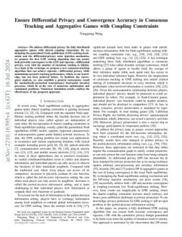 Ensure Differential Privacy and Convergence Accuracy in Consensus
  Tracking and Aggregative Games with Coupling Constraints