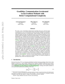 GradSkip: Communication-Accelerated Local Gradient Methods with Better
  Computational Complexity