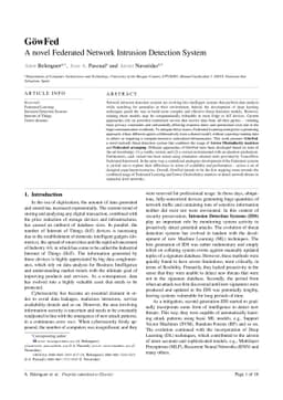 GowFed -- A novel Federated Network Intrusion Detection System