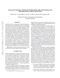 iSmallNet: Densely Nested Network with Label Decoupling for Infrared
  Small Target Detection