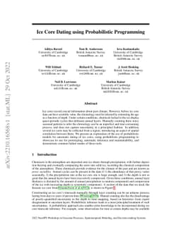 Ice Core Dating using Probabilistic Programming