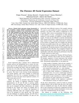 The Florence 4D Facial Expression Dataset