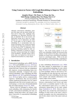 Using Context-to-Vector with Graph Retrofitting to Improve Word
  Embeddings
