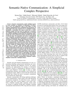 Semantic-Native Communication: A Simplicial Complex Perspective