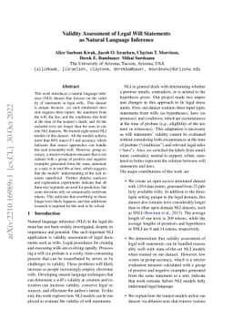 Validity Assessment of Legal Will Statements as Natural Language
  Inference