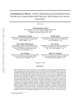 Confidence-Nets: A Step Towards better Prediction Intervals for
  regression Neural Networks on small datasets