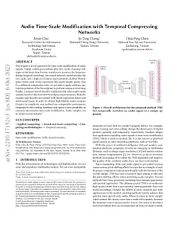 Audio Time-Scale Modification with Temporal Compressing Networks