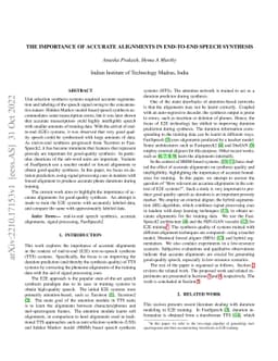 The Importance of Accurate Alignments in End-to-End Speech Synthesis