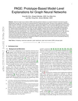 PAGE: Prototype-Based Model-Level Explanations for Graph Neural Networks