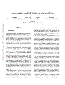 Accelerating Distributed MoE Training and Inference with Lina