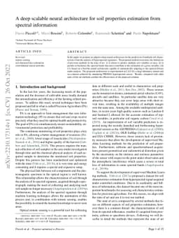 A deep scalable neural architecture for soil properties estimation from
  spectral information