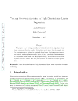Testing Heteroskedasticity in High-Dimensional Linear Regression