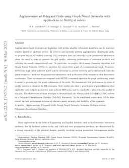 Agglomeration of Polygonal Grids using Graph Neural Networks with
  applications to Multigrid solvers