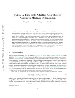 TiAda: A Time-scale Adaptive Algorithm for Nonconvex Minimax
  Optimization