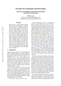 Zero-Shot Text Classification with Self-Training