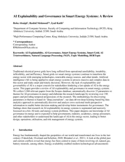 AI Explainability and Governance in Smart Energy Systems: A Review