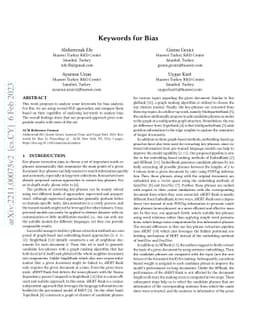 Keywords for Bias