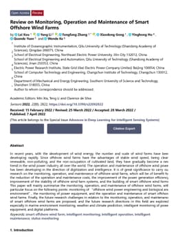 Review on Monitoring, Operation and Maintenance of Smart Offshore Wind
  Farms