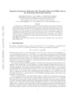 Bayesian Parameter Inference for Partially Observed SDEs driven by
  Fractional Brownian Motion
