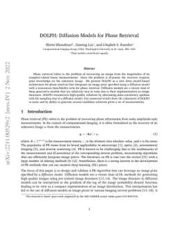 DOLPH: Diffusion Models for Phase Retrieval