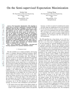 On the Semi-supervised Expectation Maximization