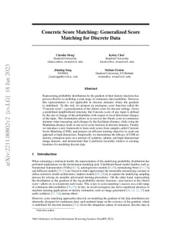 Concrete Score Matching: Generalized Score Matching for Discrete Data