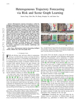 Heterogeneous Trajectory Forecasting via Risk and Scene Graph Learning