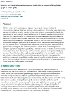 A survey on the development status and application prospects of
  knowledge graph in smart grids