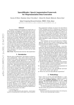 SpeechBlender: Speech Augmentation Framework for Mispronunciation Data
  Generation