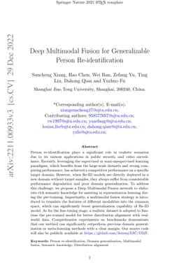 Deep Multimodal Fusion for Generalizable Person Re-identification