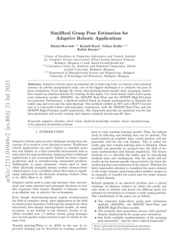 Sim2Real Grasp Pose Estimation for Adaptive Robotic Applications