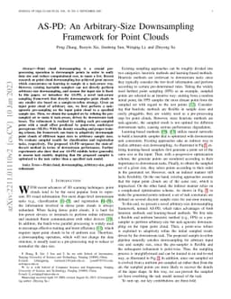 AS-PD: An Arbitrary-Size Downsampling Framework for Point Clouds
