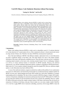 UniASM: Binary Code Similarity Detection without Fine-tuning