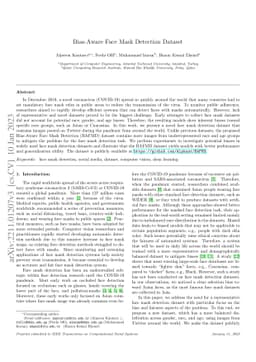 Bias-Aware Face Mask Detection Dataset