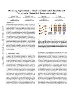 Diversely Regularized Matrix Factorization for Accurate and Aggregately
  Diversified Recommendation