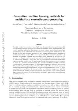 Generative machine learning methods for multivariate ensemble
  post-processing